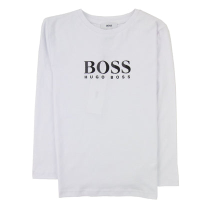 Hugo Boss Kids L/s Top Boss Bold White/black