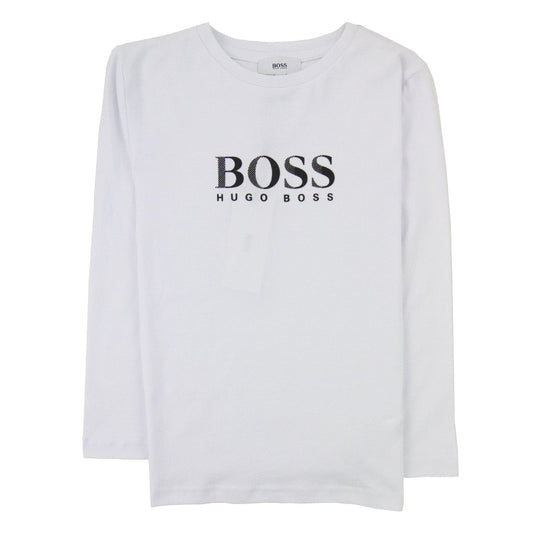 Hugo Boss Kids L/s Top Boss Bold White/black
