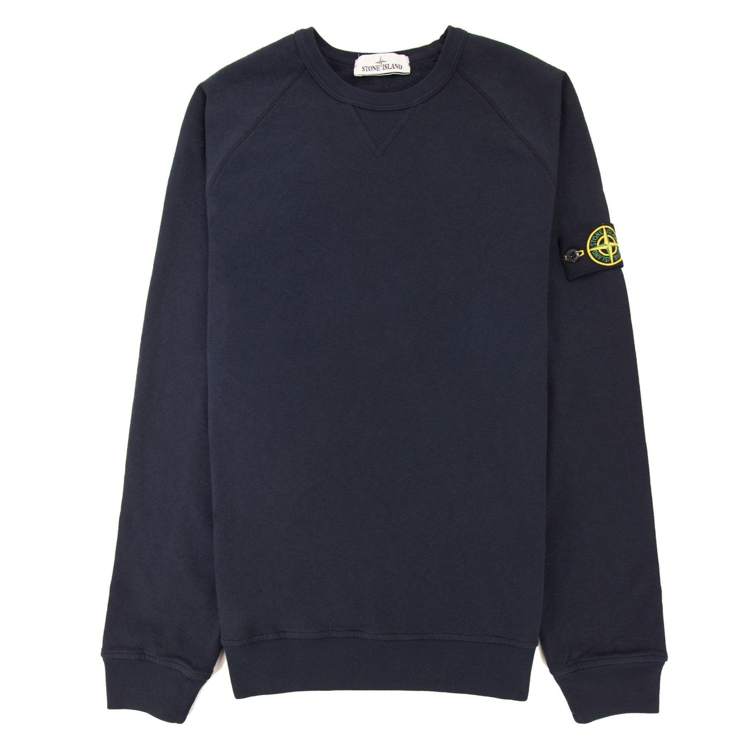 Stone Island 66360 Malfile Fleece Garment Dyed Sweatshirt Navy V0020