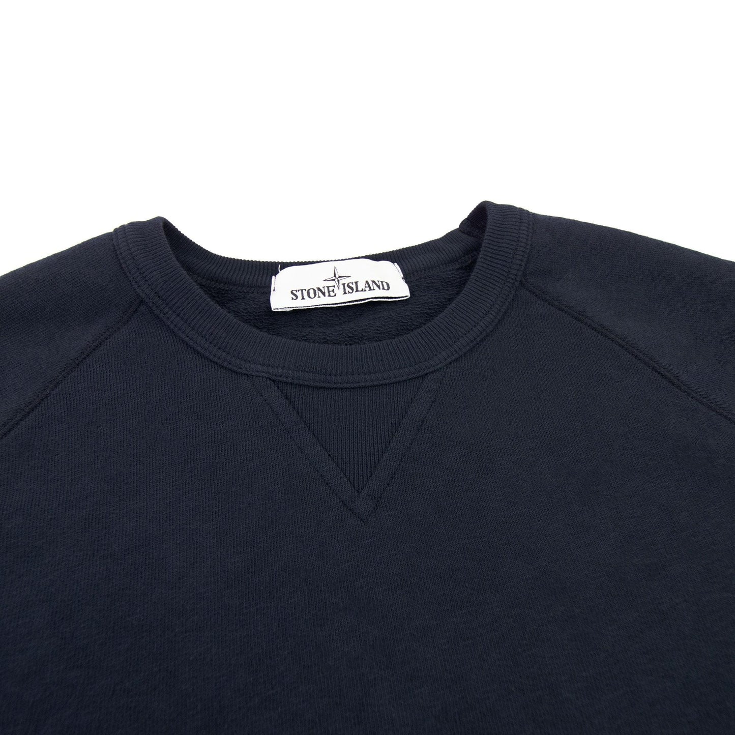 Stone Island 66360 Malfile Fleece Garment Dyed Sweatshirt Navy V0020