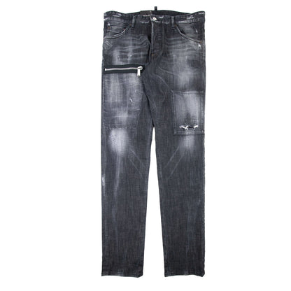 Dsquared2 Black Knee Patch Cool Guy Jean Black