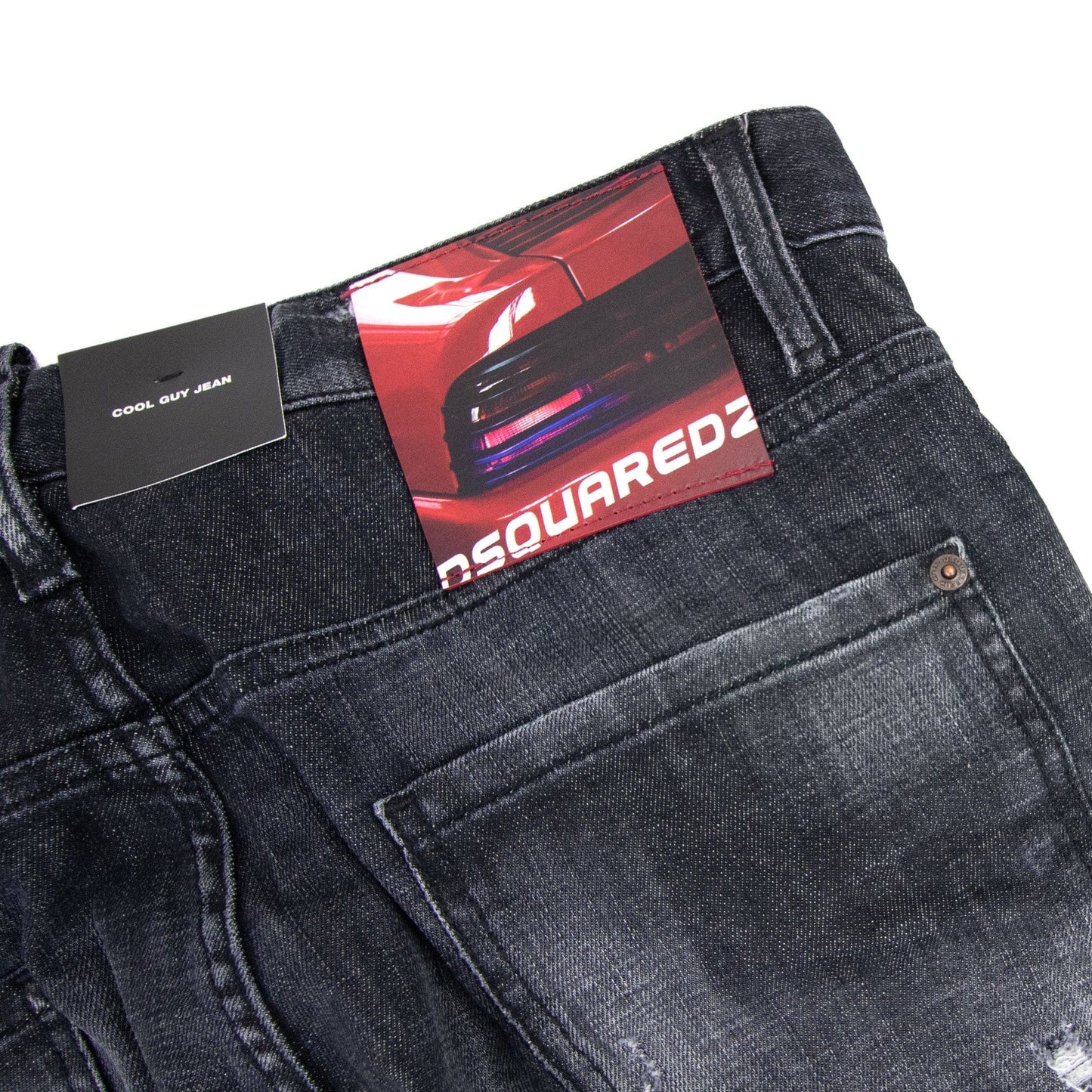 Dsquared2 Black Knee Patch Cool Guy Jean Black