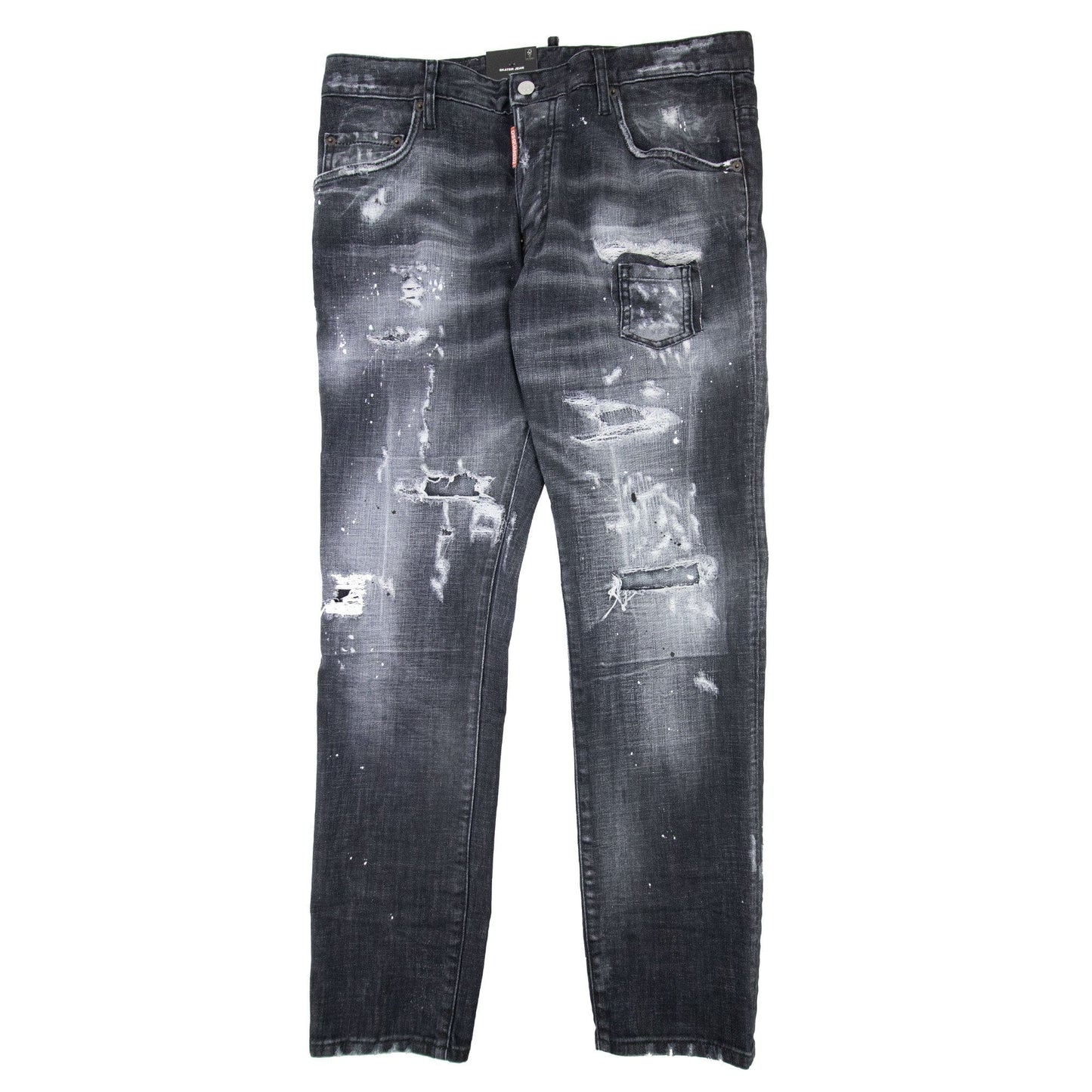 Dsquared2 Black Ripped Wash Skater Jean Black