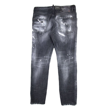 Dsquared2 Black Ripped Wash Skater Jean Black