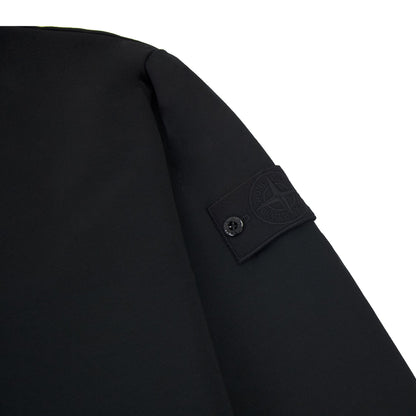 Stone Island 632f3 Cotton Stretch Fleece_ghost Piece_garment Dy Black V0029