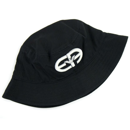 Emporio Armani Cloche Hat With R-EAcreate Logo Embroidery Black