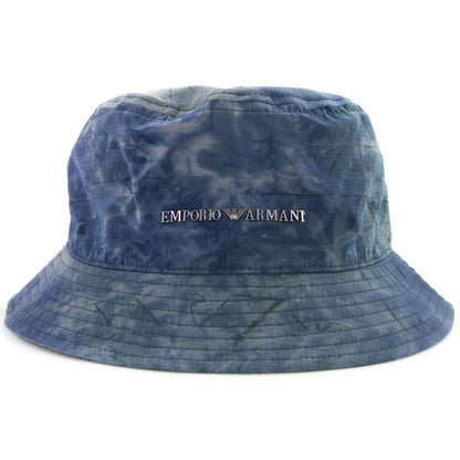 Emporio Armani Gradient Nylon Cloche Hat Blue
