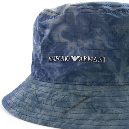 Emporio Armani Gradient Nylon Cloche Hat Blue