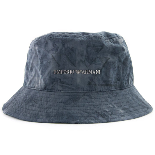 Emporio Armani Gradient Nylon Cloche Hat Grey