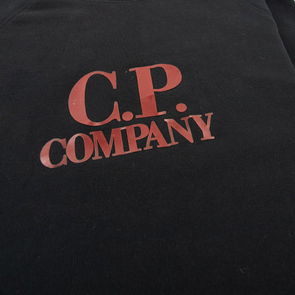 Cp Company Rubber Logo Sweatshirt Navy