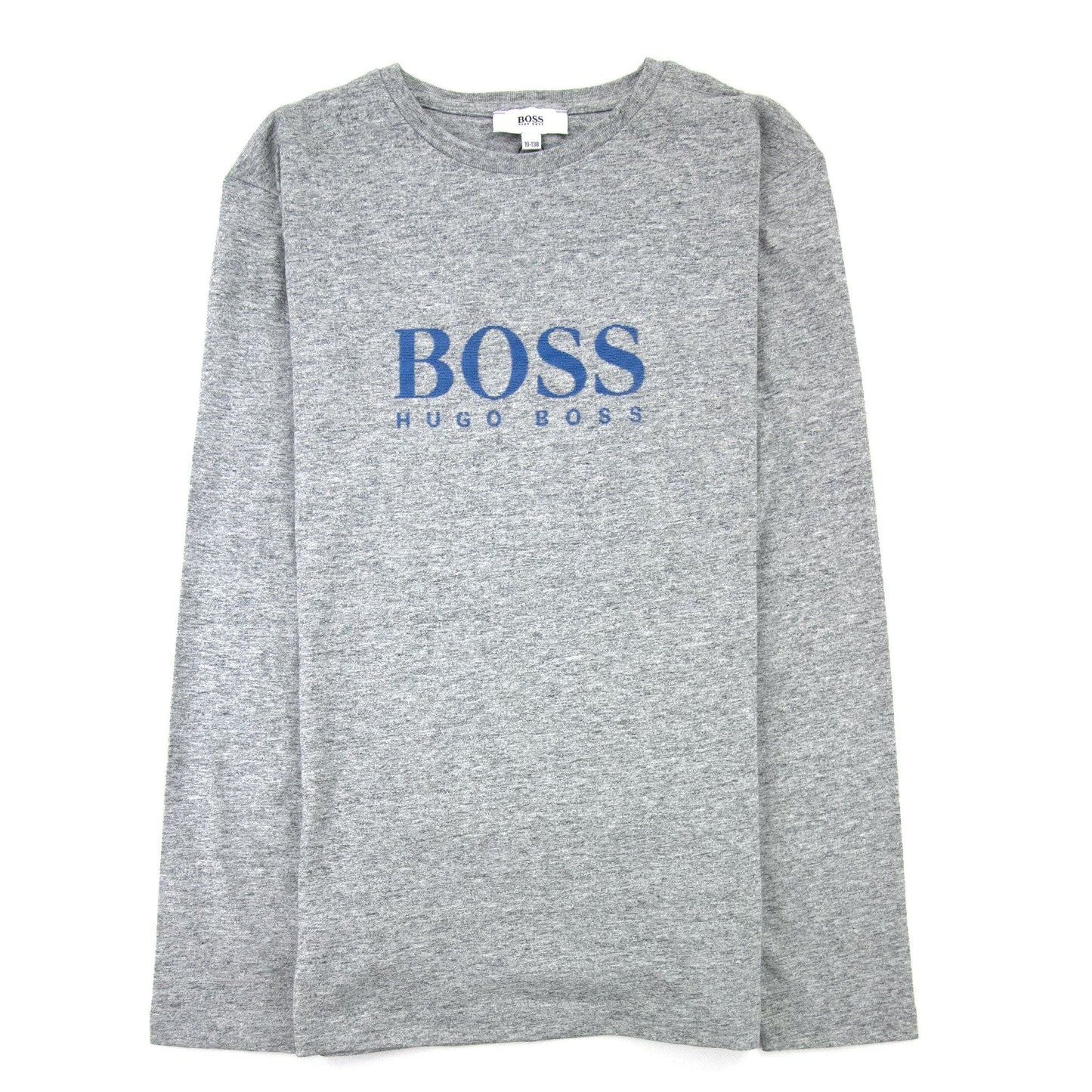 Hugo Boss Kids Ls Top Boss Sign Chest Grey Marl