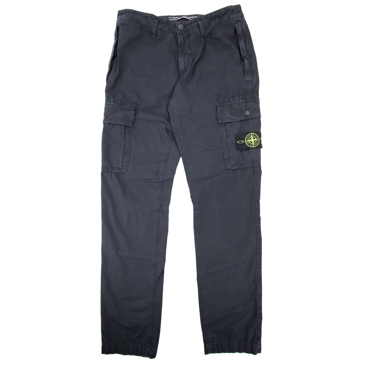 Stone Island Compass Badge Cargo Trousers Navy V0120