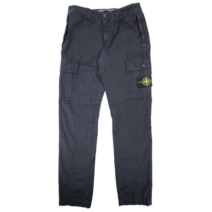 Stone Island Compass Badge Cargo Trousers Navy V0120
