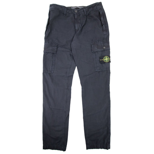 Stone Island Compass Badge Cargo Trousers Navy V0120