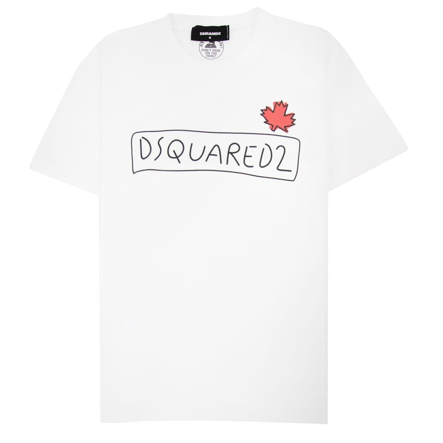 Dsquared2 Logo Super Crew T Shirt White 100