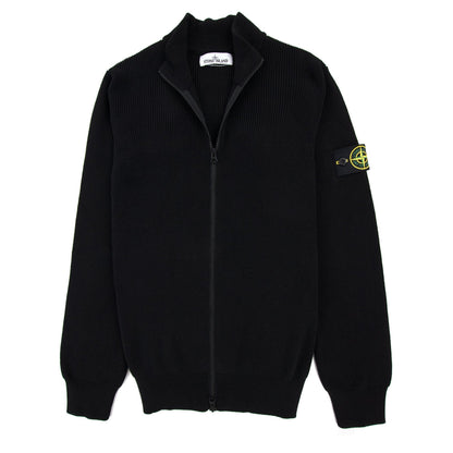 Stone Island 551d8 Knitted Cardigan Black V0029