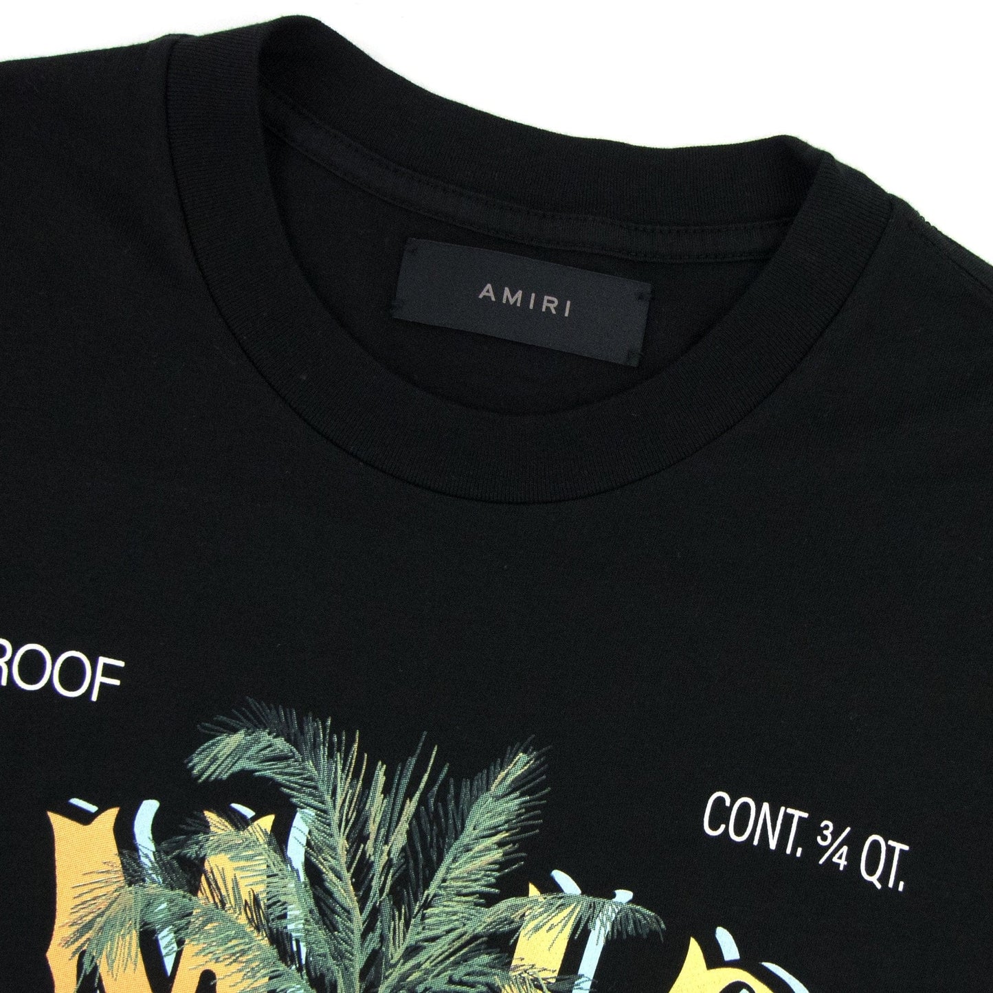 Amiri Amiri Rum Label Tee Black