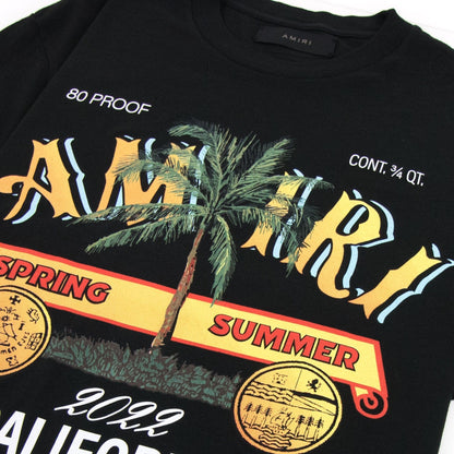 Amiri Amiri Rum Label Tee Black