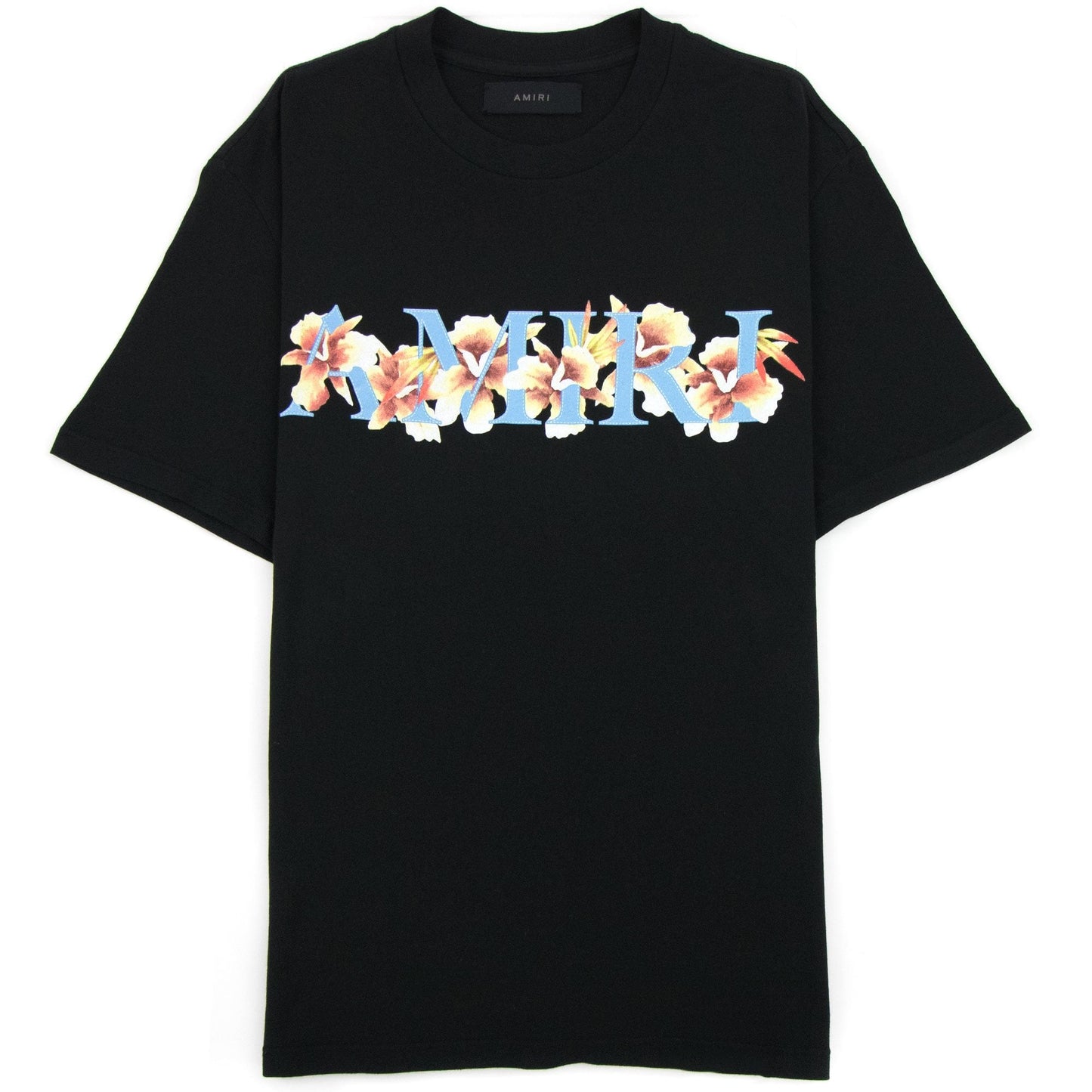 Amiri Amiri Hibiscus Logo Tee Black