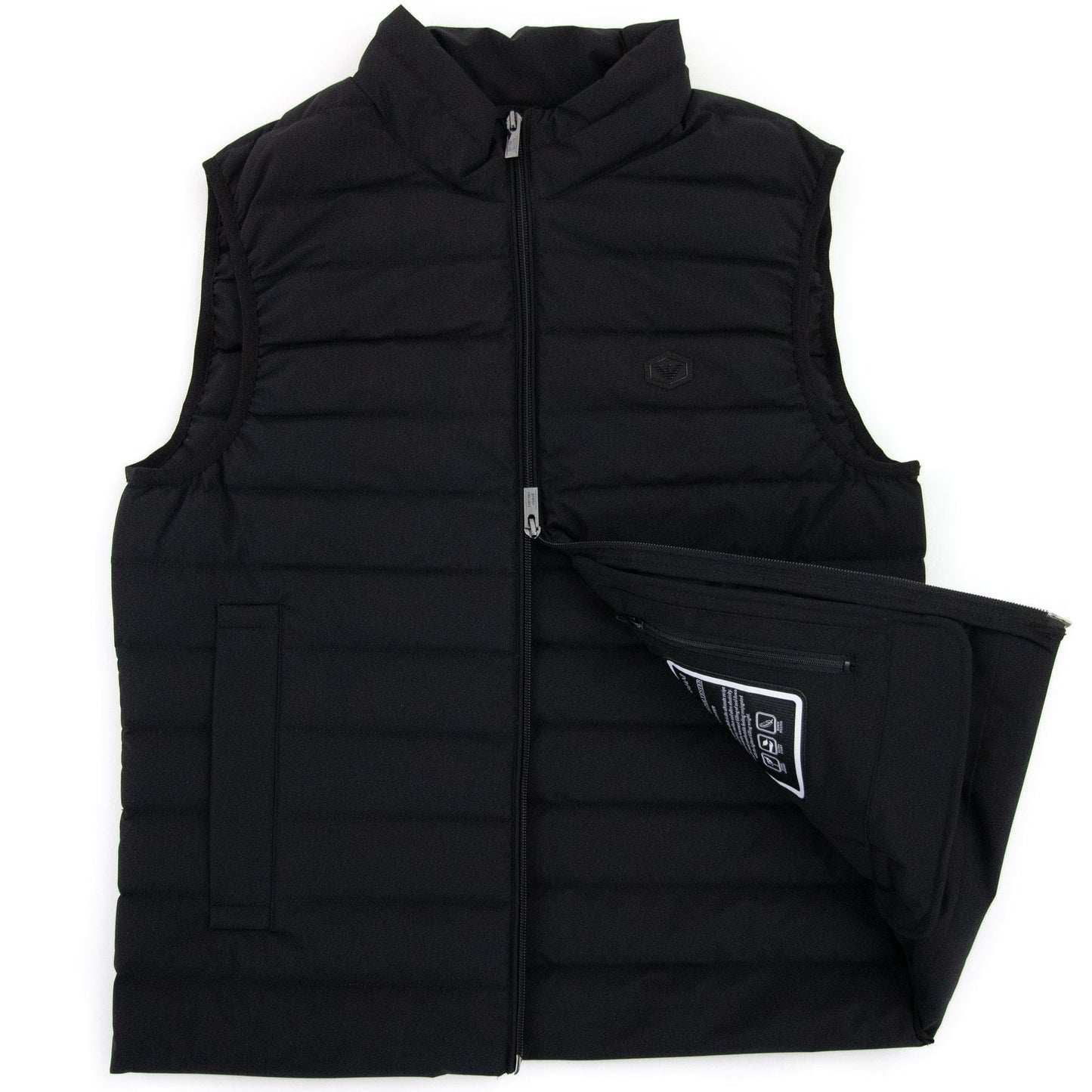 Emporio Armani Quilted-nylon Sleeveless Down Jacket Black
