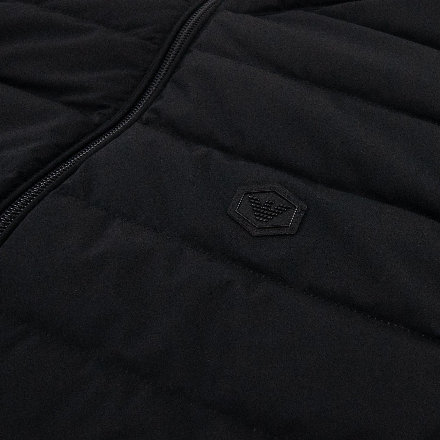 Emporio Armani Quilted-nylon Sleeveless Down Jacket Black