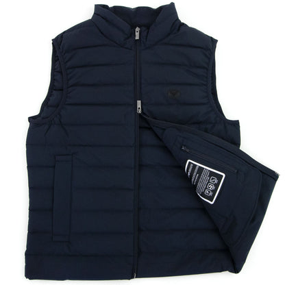 Emporio Armani Quilted-nylon Sleeveless Down Jacket Navy