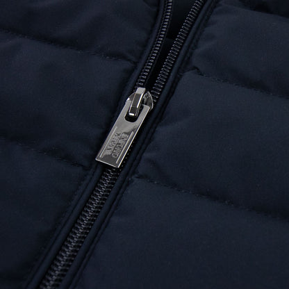 Emporio Armani Quilted-nylon Sleeveless Down Jacket Navy