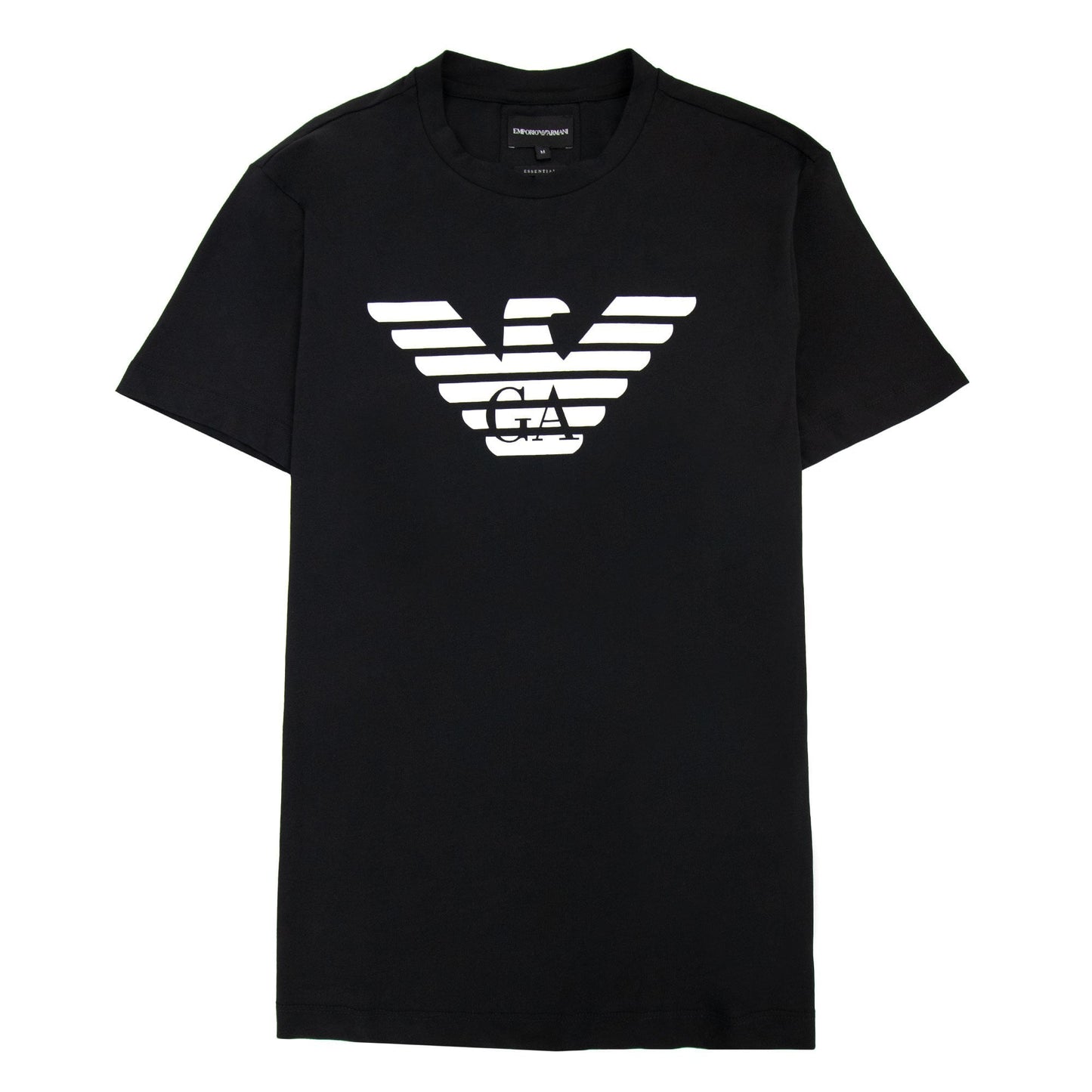 Emporio Armani Pima-jersey T-shirt With Logo Black