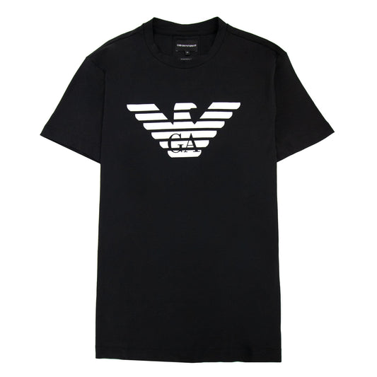 Emporio Armani Pima-jersey T-shirt With Logo Black