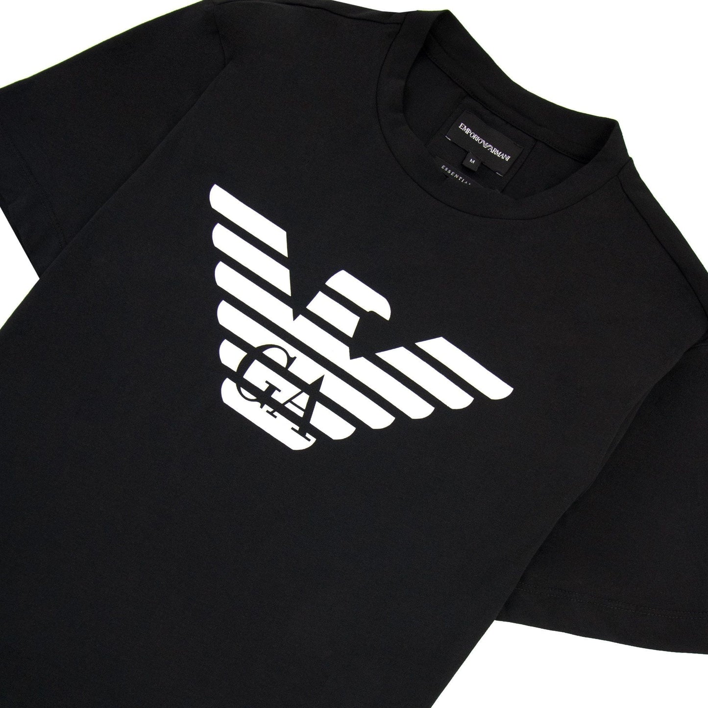Emporio Armani Pima-jersey T-shirt With Logo Black