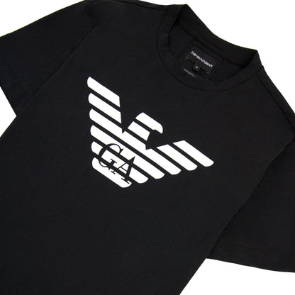 Emporio Armani Pima-jersey T-shirt With Logo Black