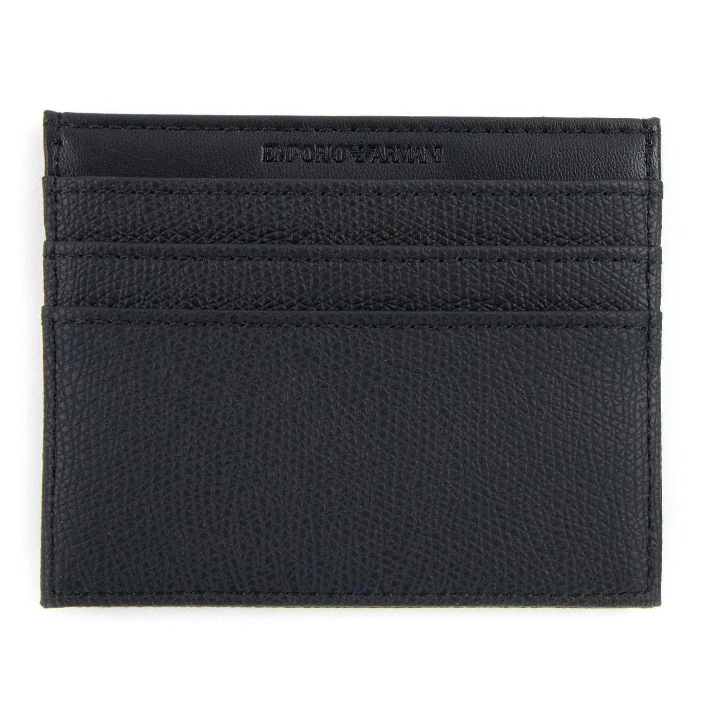 Emporio Armani Card Holder With Eagle Plaque Black