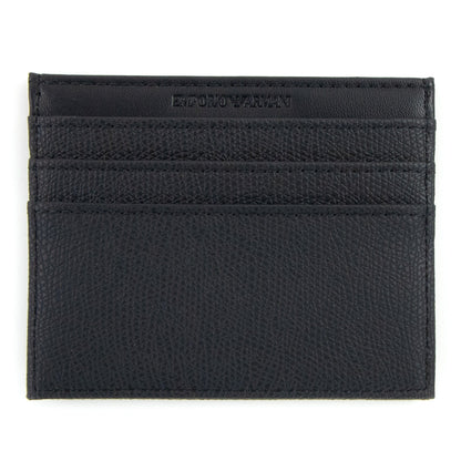 Emporio Armani Card Holder With Eagle Plaque Black