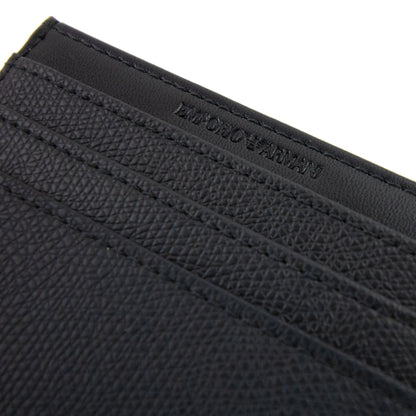 Emporio Armani Card Holder With Eagle Plaque Black