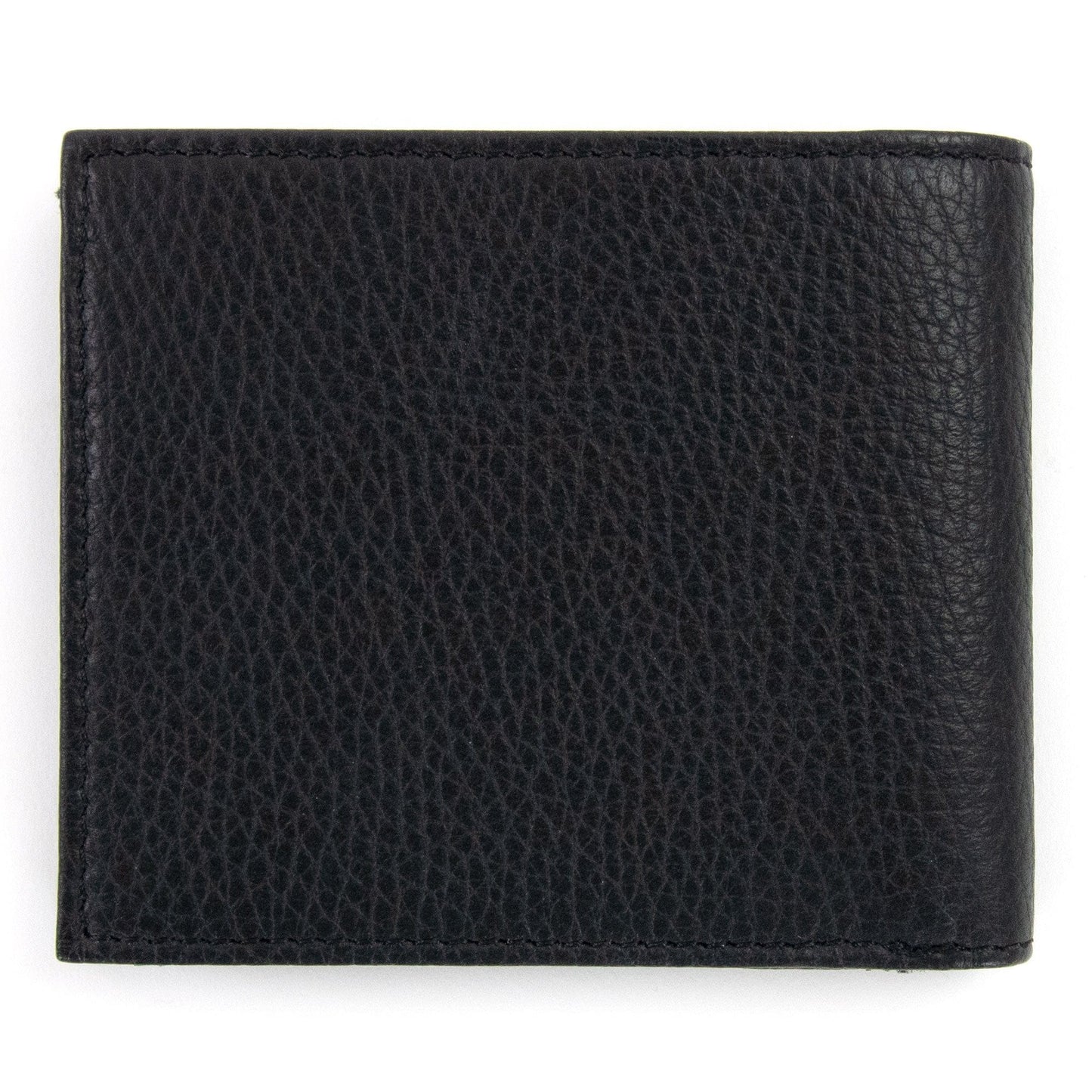 Emporio Armani Tumbled Leather Wallet With Coin Purse Black