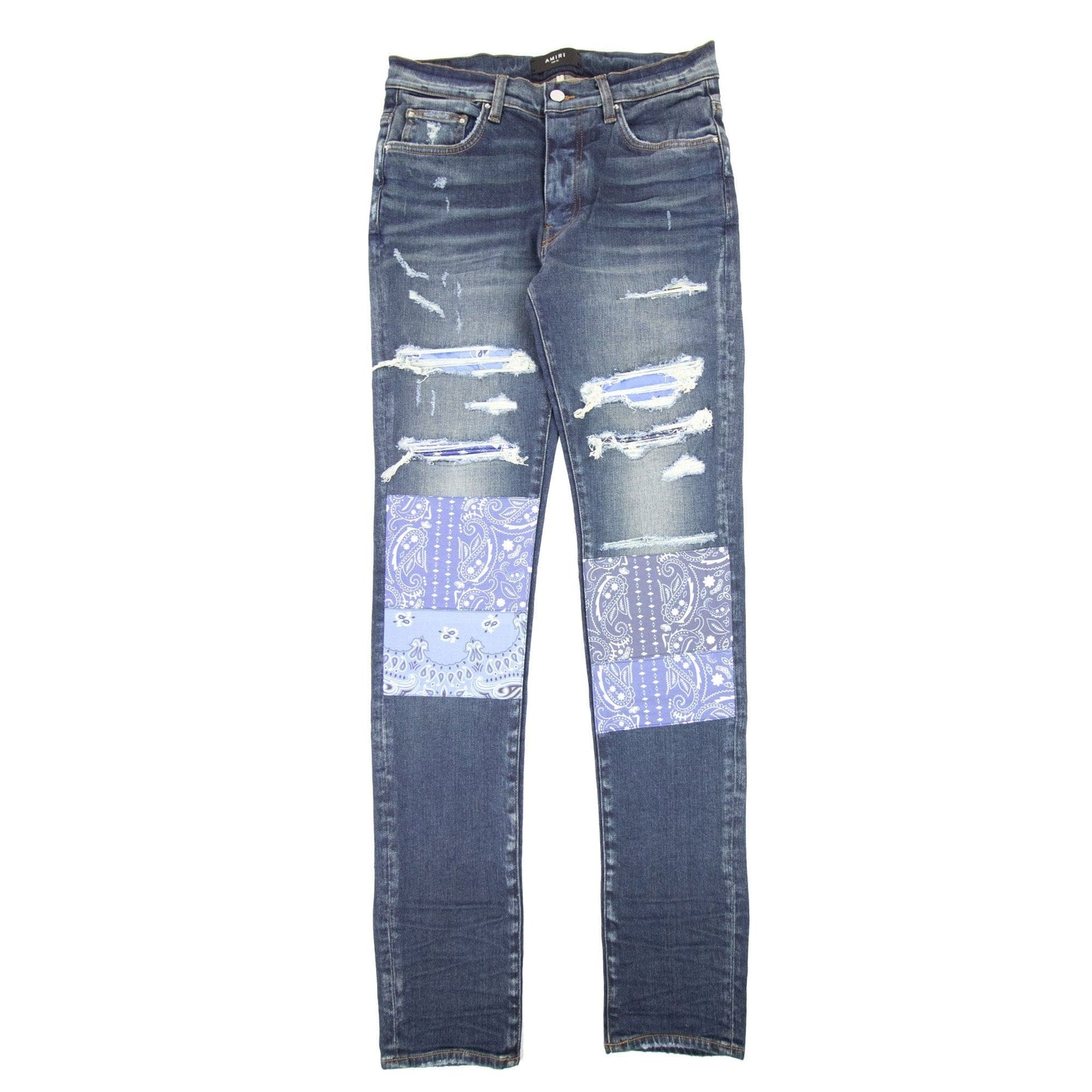 Amiri Vintage Bandana Artpatch Jean Denim