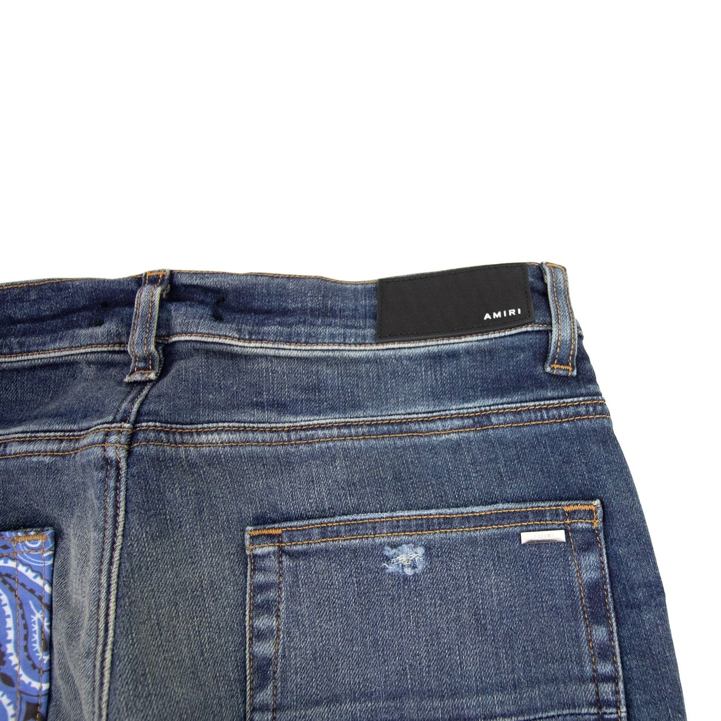 Amiri Vintage Bandana Artpatch Jean Denim