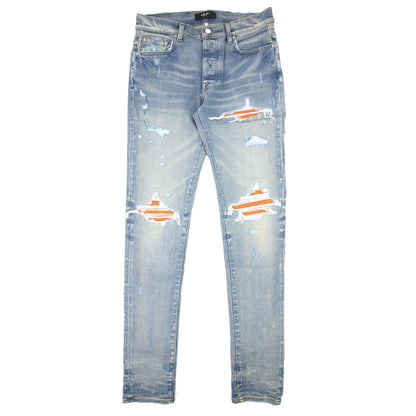 Amiri Mx1 Cracked Paint Jean Denim