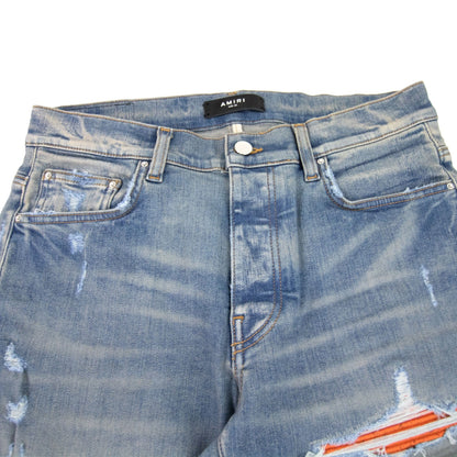 Amiri Mx1 Cracked Paint Jean Denim