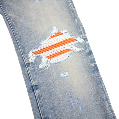Amiri Mx1 Cracked Paint Jean Denim