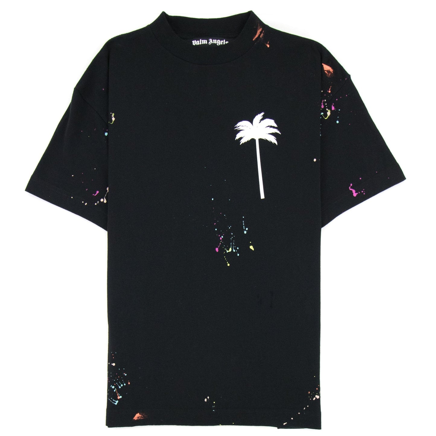 Palm Angels Pxp Painted Classic T Shirt Black/white
