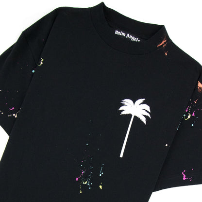 Palm Angels Pxp Painted Classic T Shirt Black/white