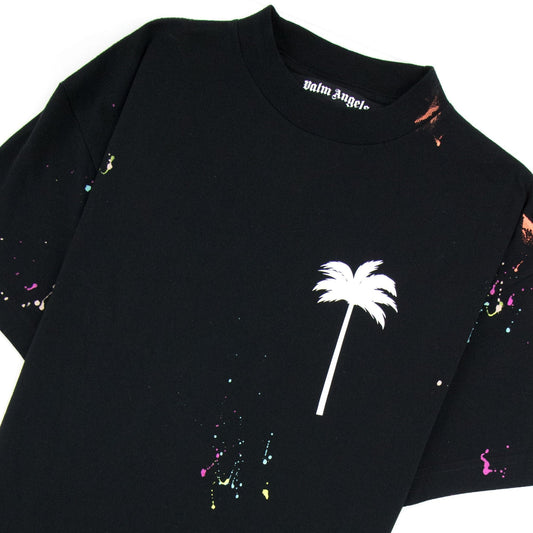 Palm Angels Pxp Painted Classic T Shirt Black/white