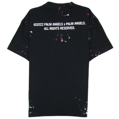 Palm Angels Pxp Painted Classic T Shirt Black/white