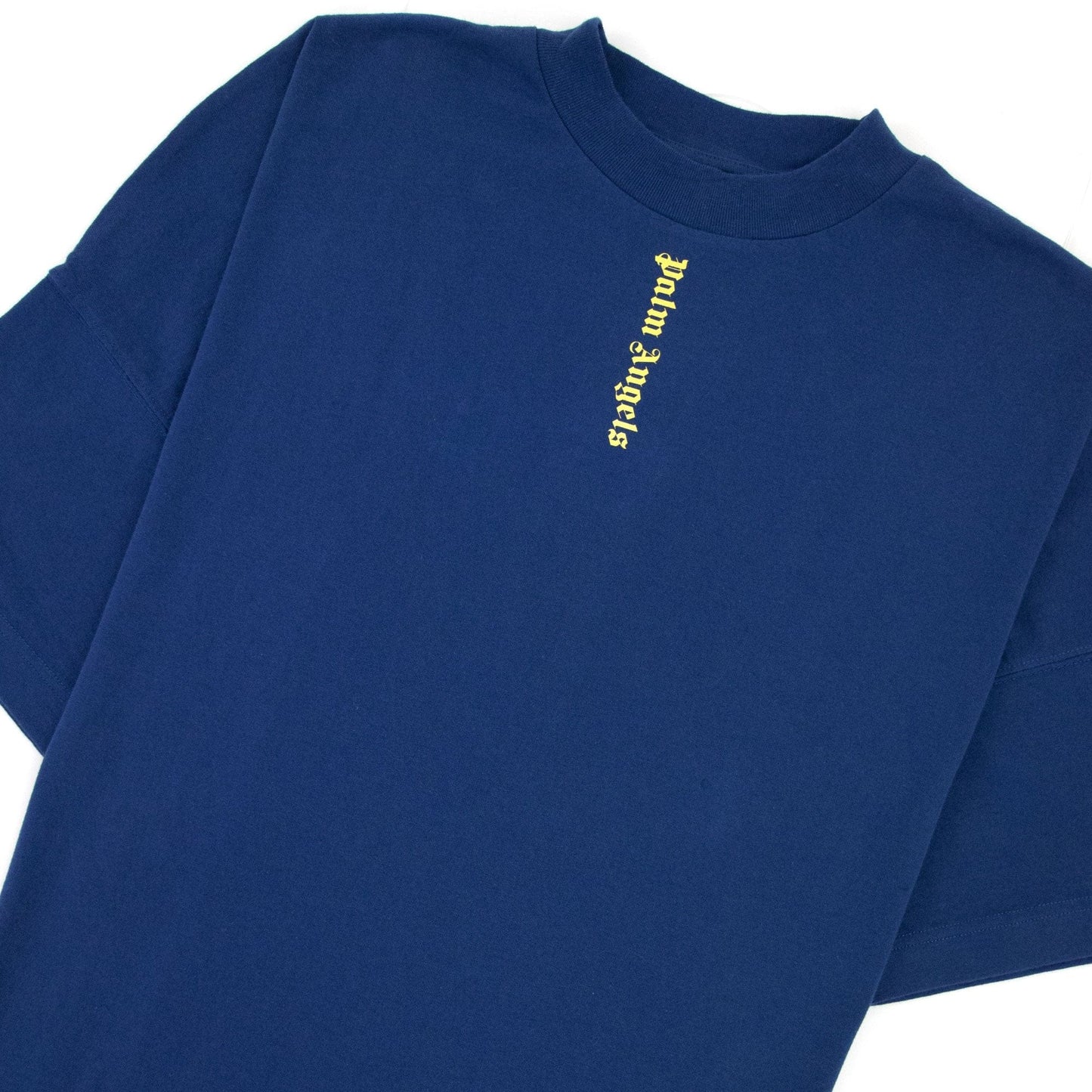Palm Angels Ns Logo Over T Shirt Blue/yellow
