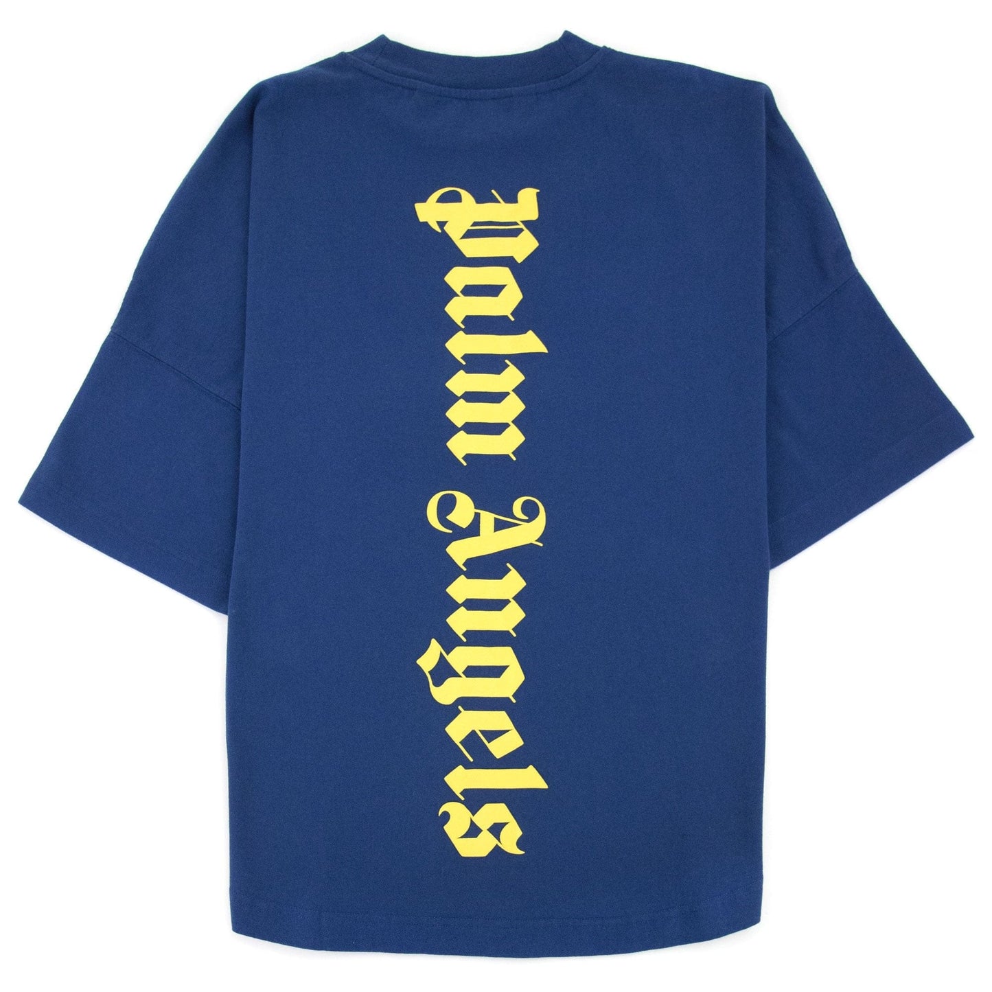 Palm Angels Ns Logo Over T Shirt Blue/yellow