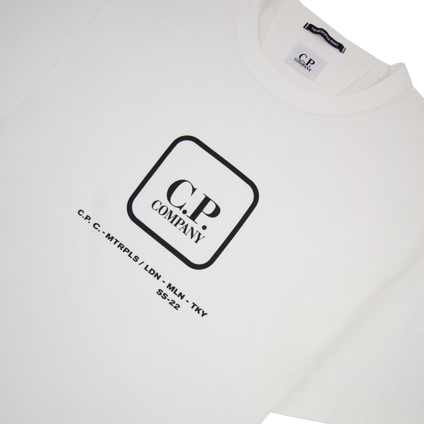 Cp Company Metropolis Series 30/1 Jersey Visual T-shirt White 103