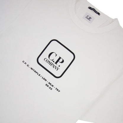 Cp Company Metropolis Series 30/1 Jersey Visual T-shirt White 103