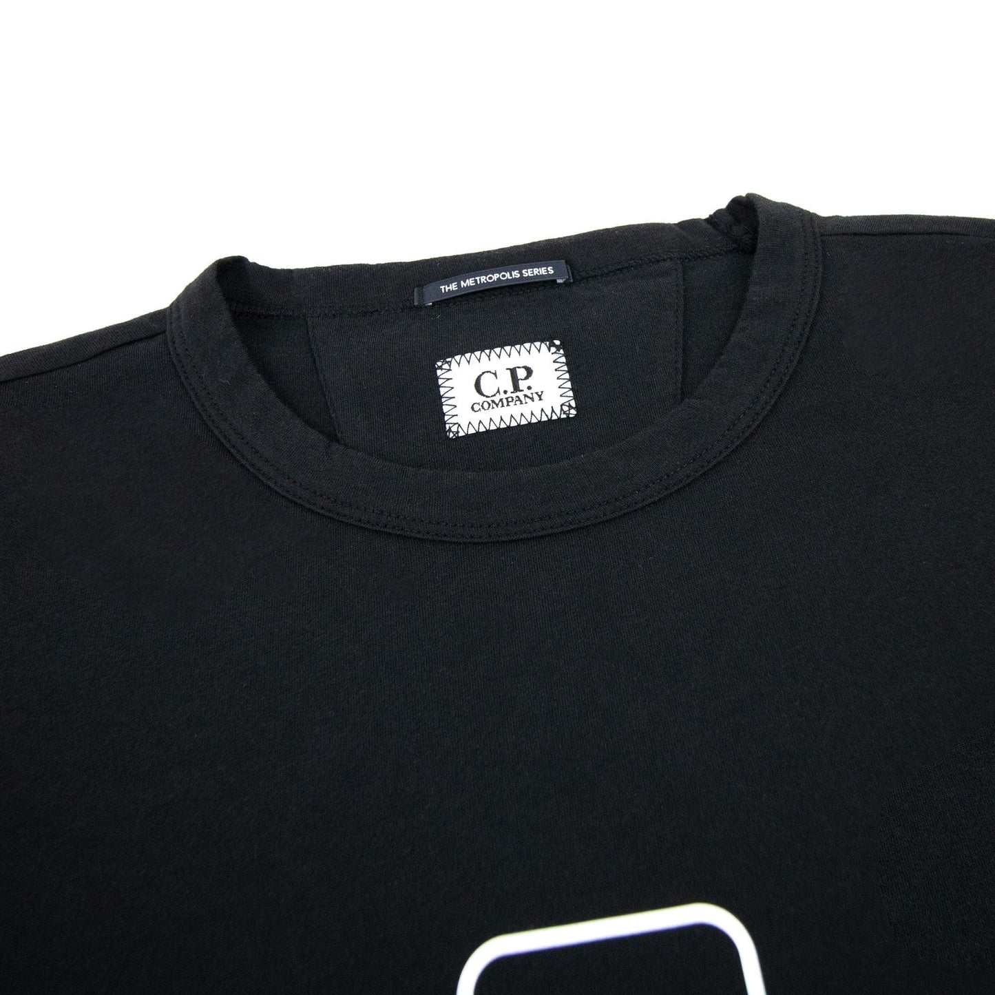 Cp Company S192a Metropolis Series 30/1 Jersey Graphic T-shirt Black 999