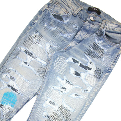 Amiri All Over Repair Jean Denim